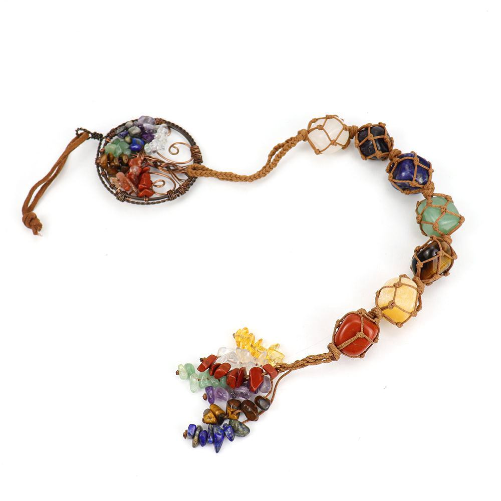 14:Ancient Red Copper Double Layer Tree of Life Pendant