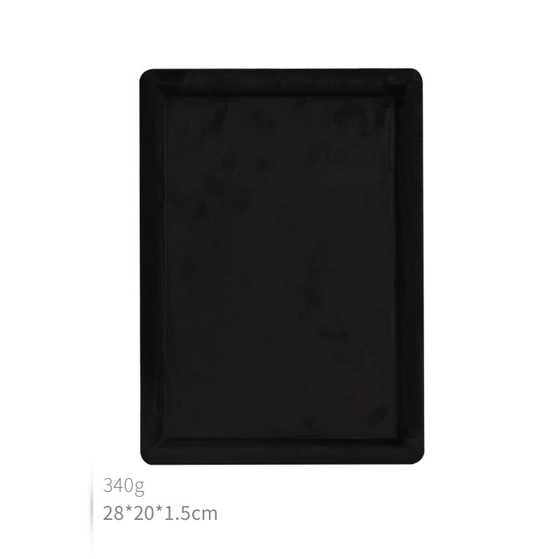 Black rectangular plate