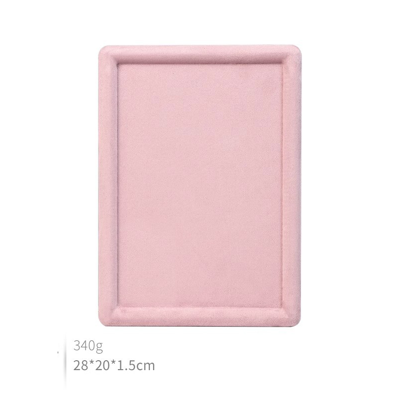 Pink rectangular plate
