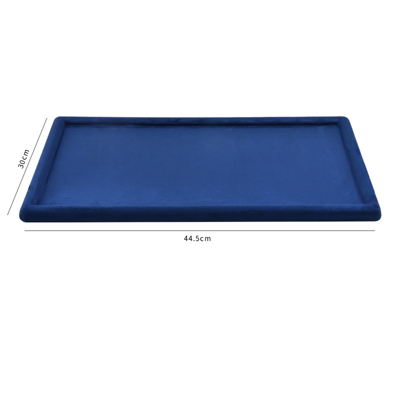 Blue rectangular plate extra large