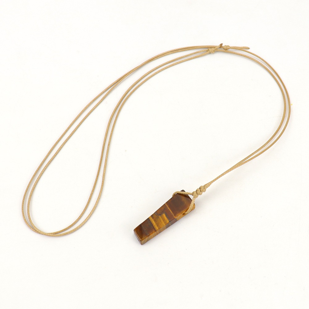 Brown braid   tiger stone