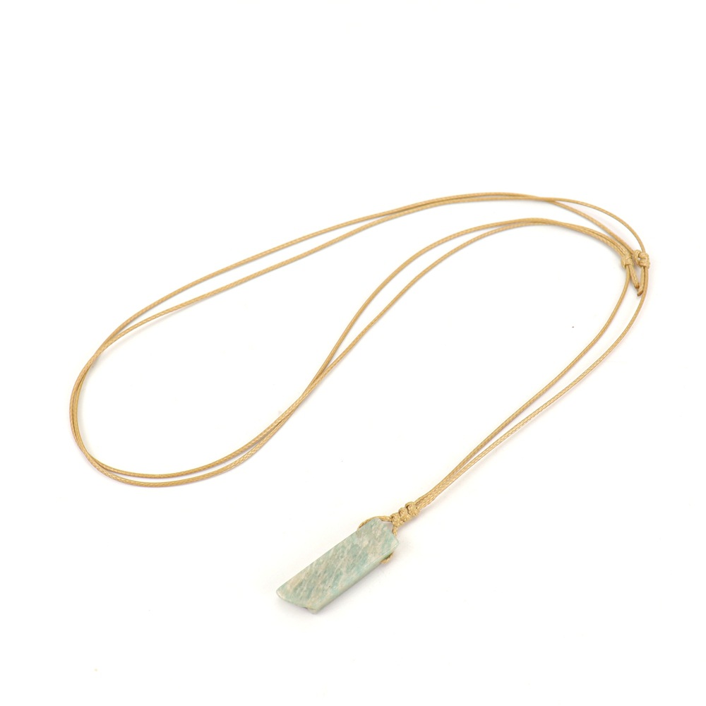 Brown braid   amazonite