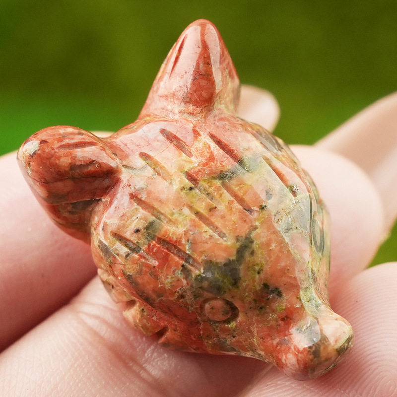 6:Flower green stone