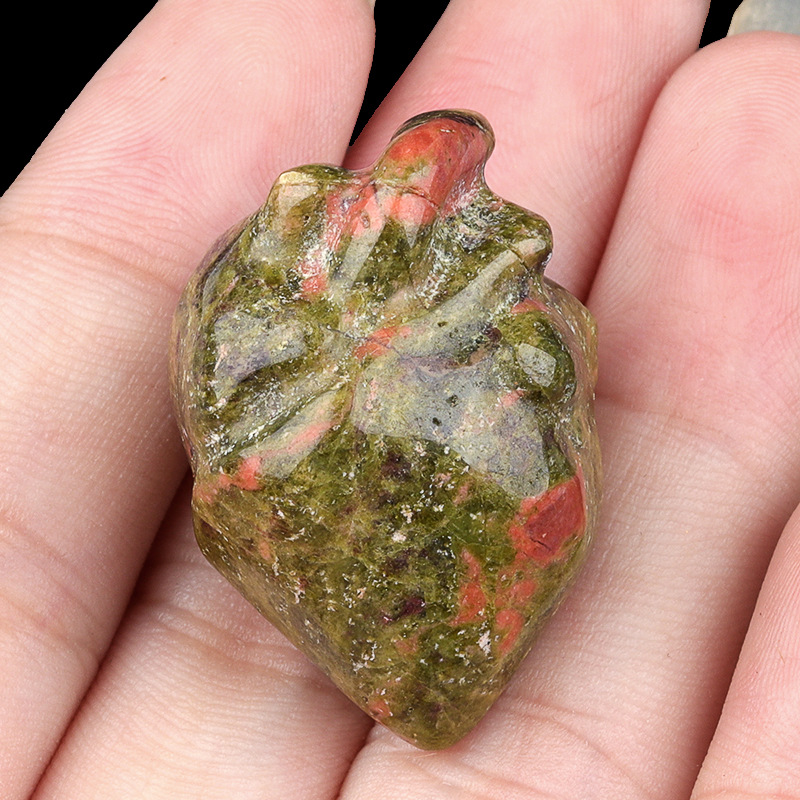 9:Flower green stone