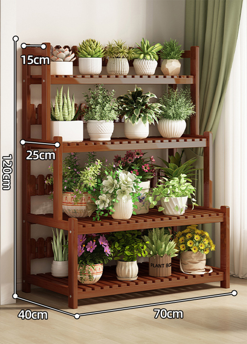 Tea four-layer 70 long [send gardening three-piece set]]