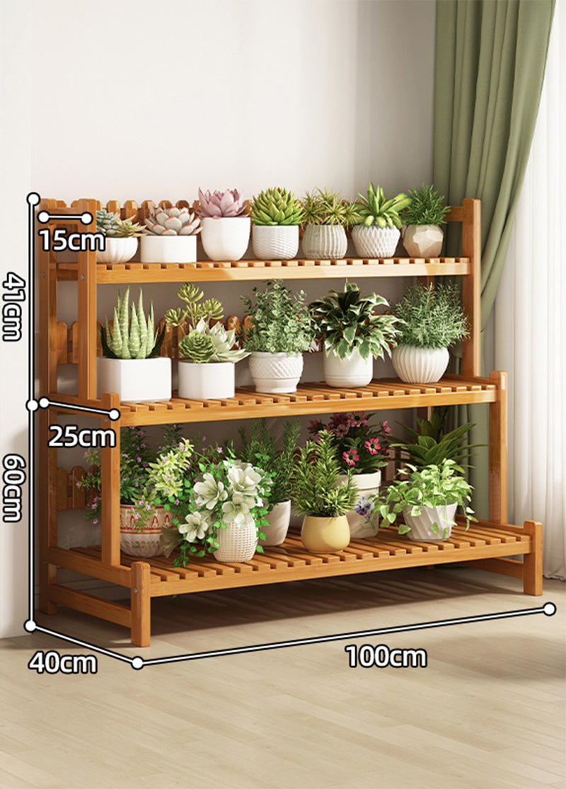 Primary color three-layer 100 long [send gardening three-piece set]]