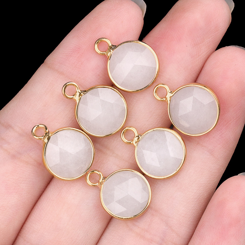 10mm single hanging white jade (single)