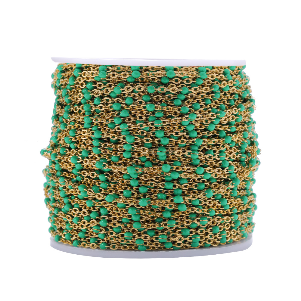 4:Green and gold chain