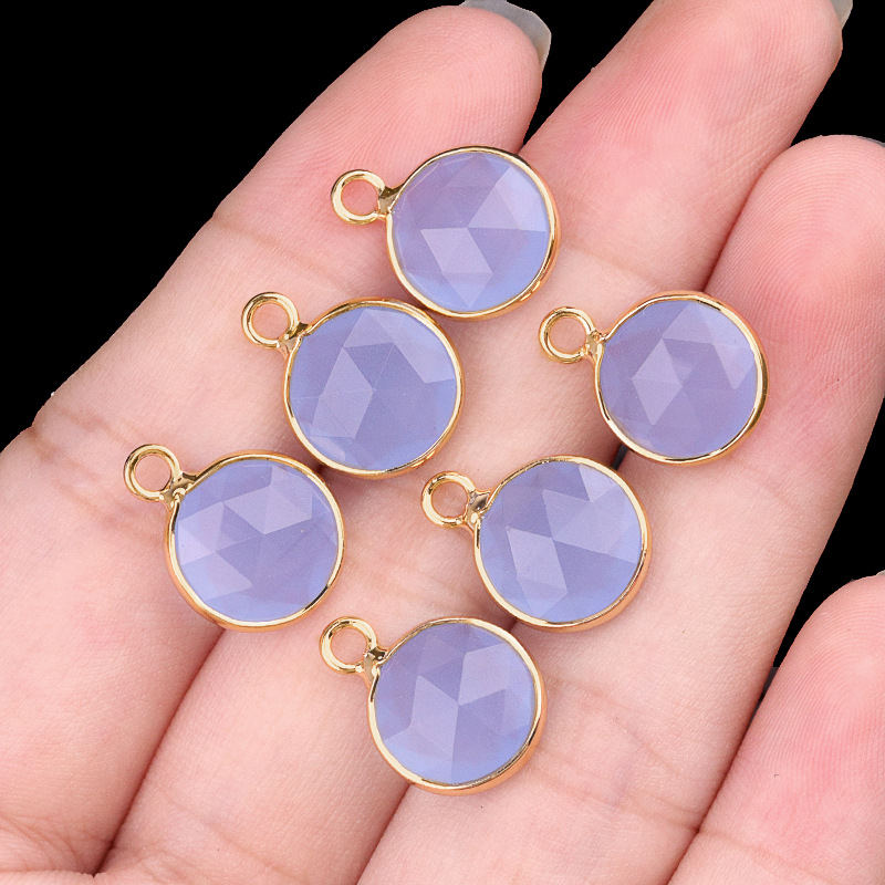 10mm single hanging sapphire (artificial) single