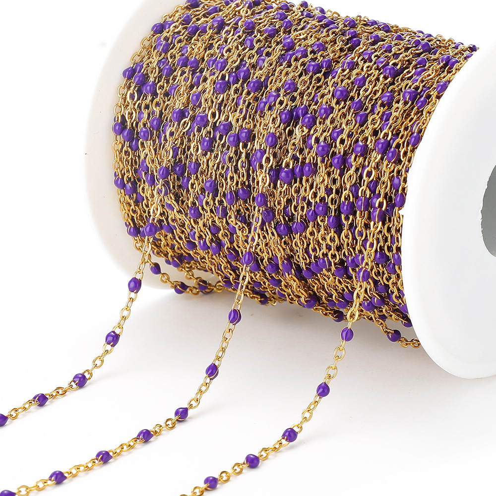 6:Purple and gold chain