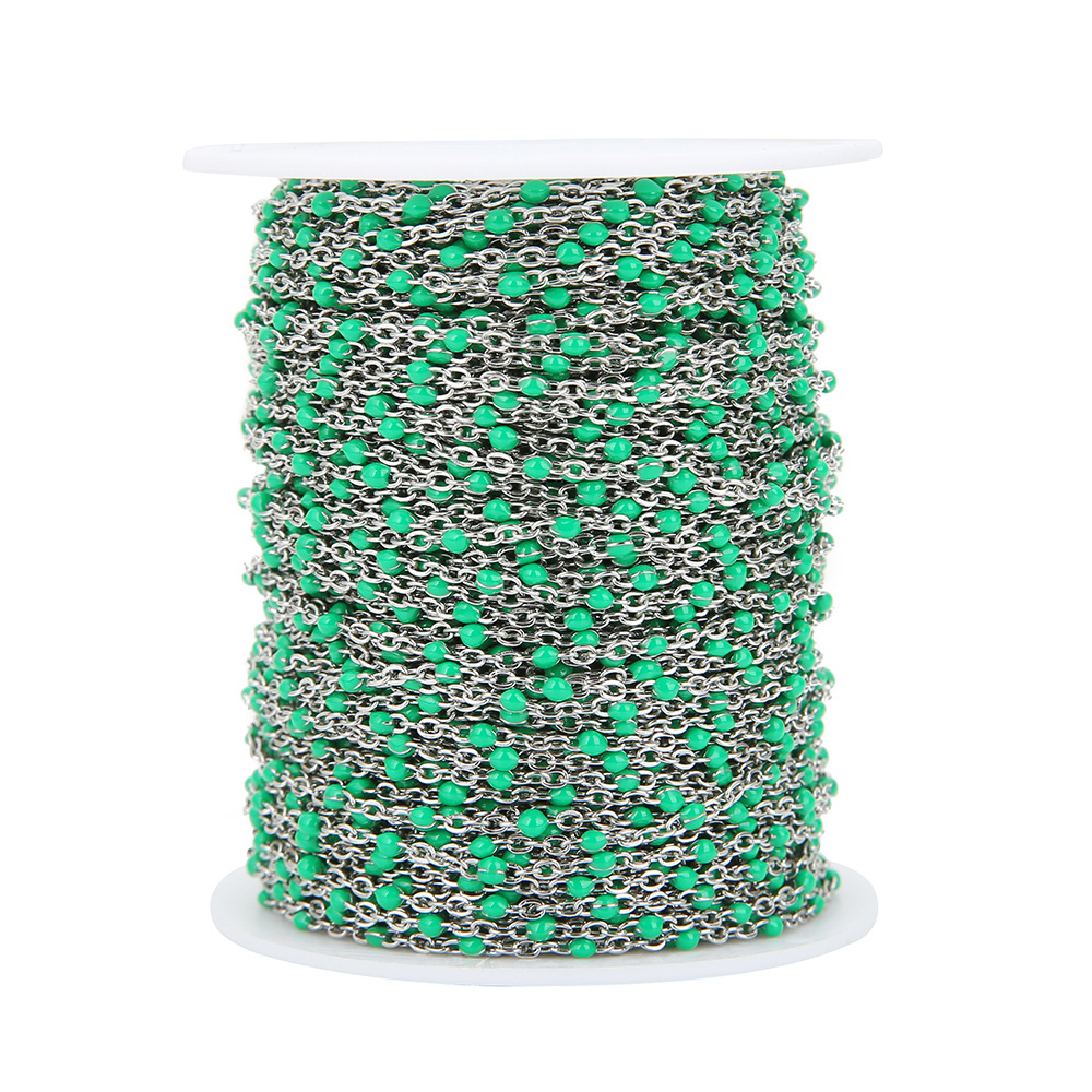 12:Green steel chain