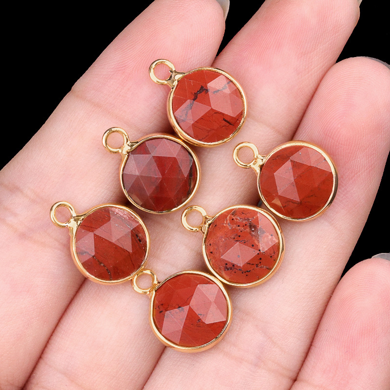 7:10mm single hanging red jasper (single)