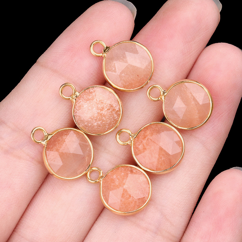 14:10mm single hanging powder aventurine (single)