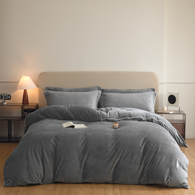 Solid color-dark gray [high-density short plush]