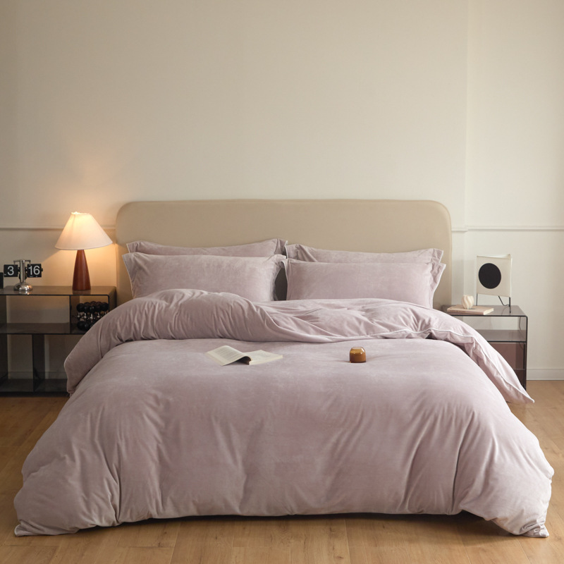 Solid color - taro paste [high-density short plush]