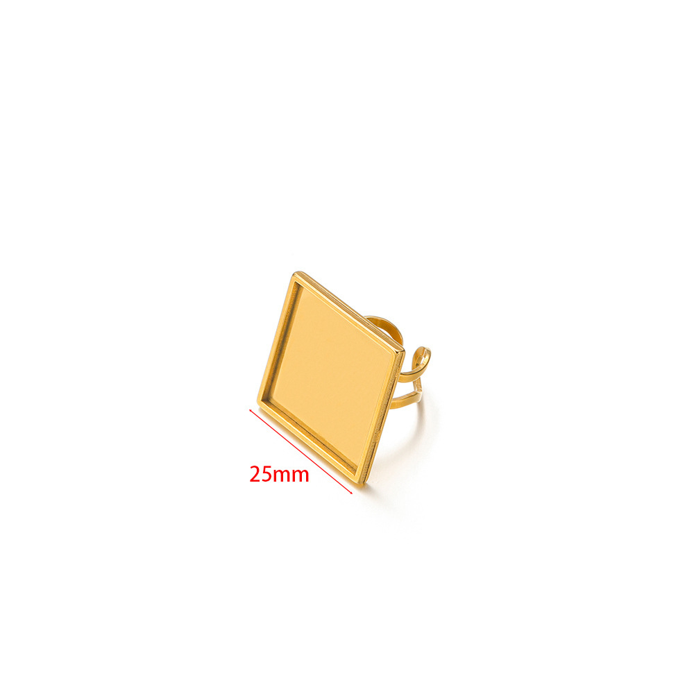 9:25mm square in gold