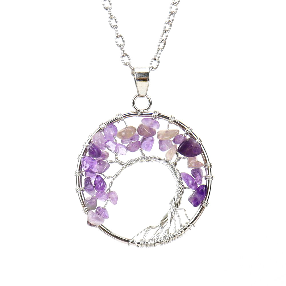 4:silver amethyst crushed stone (3.5cm)