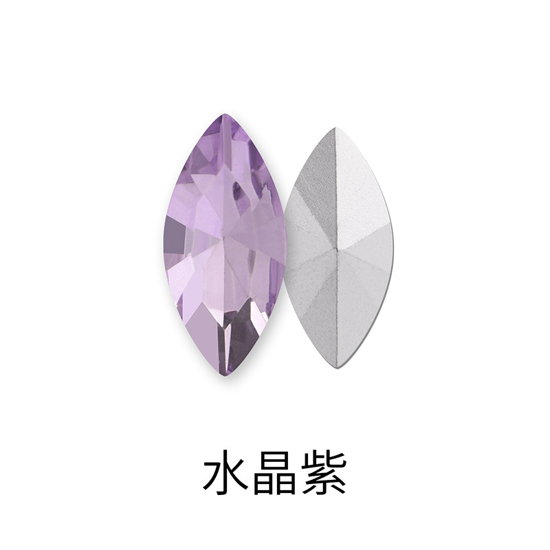 Crystal purple (natural color) 6*12mm