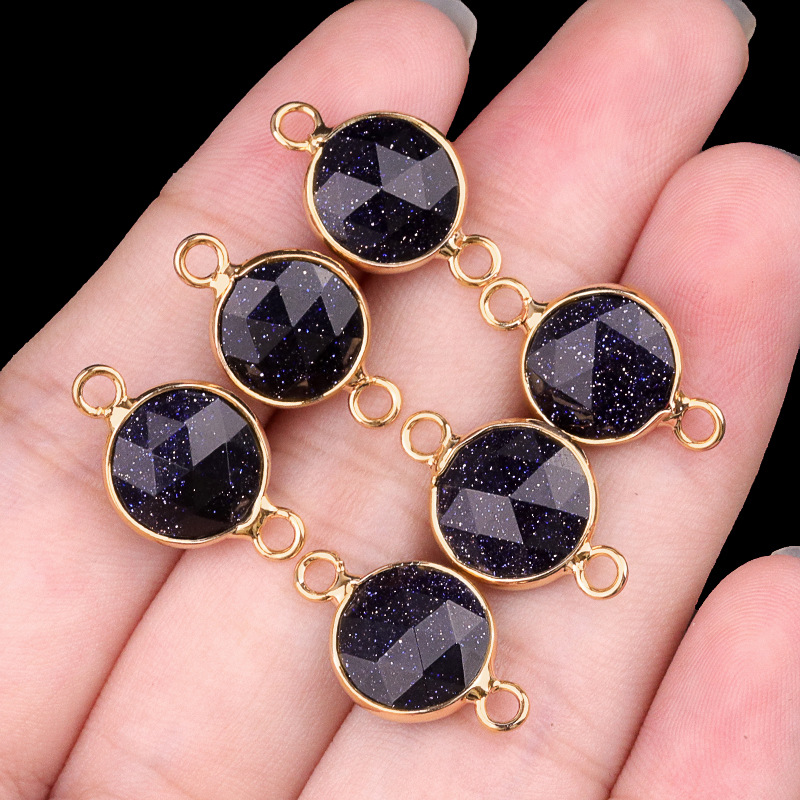 10mm double hanging blue sandstone (artificial) si