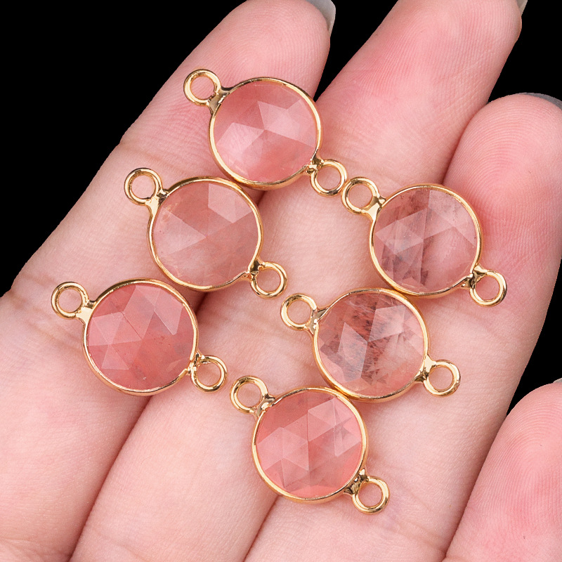 10mm double hanging watermelon red (artificial) si