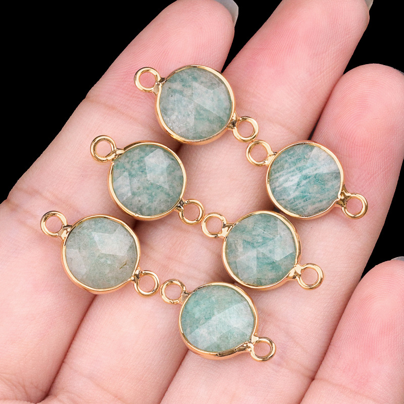 16:10mm double hanging amazonite (single)