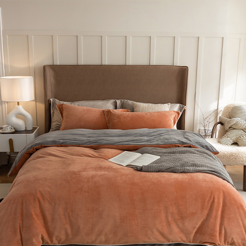 Brick red coffee gray [high-density short plush]