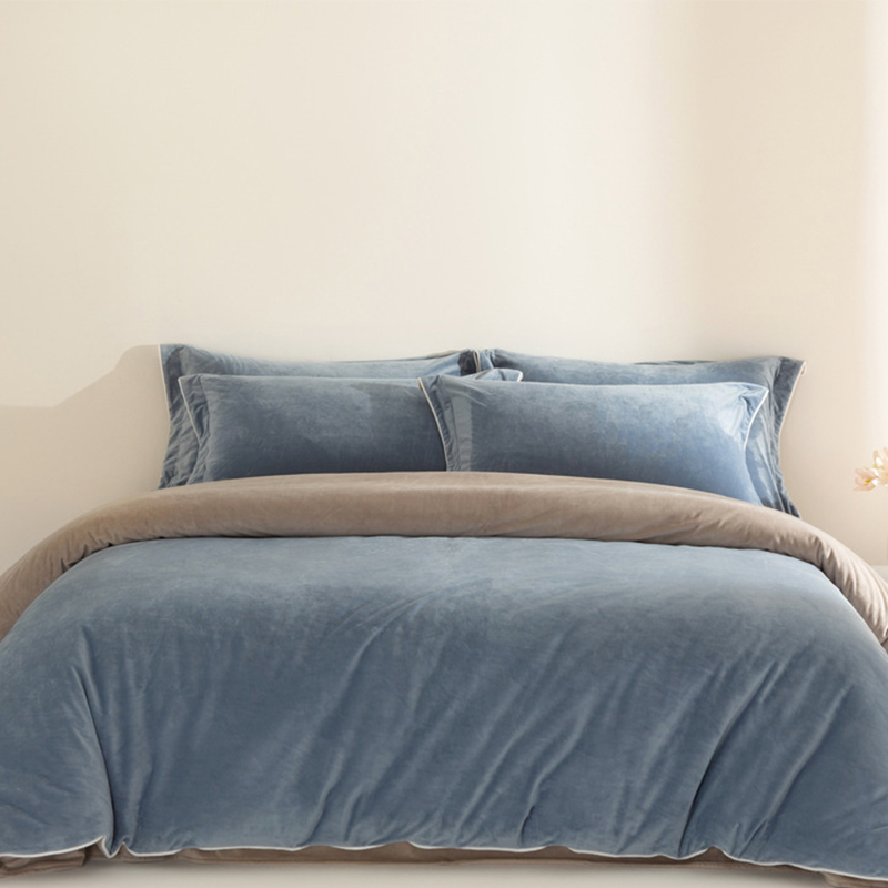 Blue gray rice gray [high density short plush]