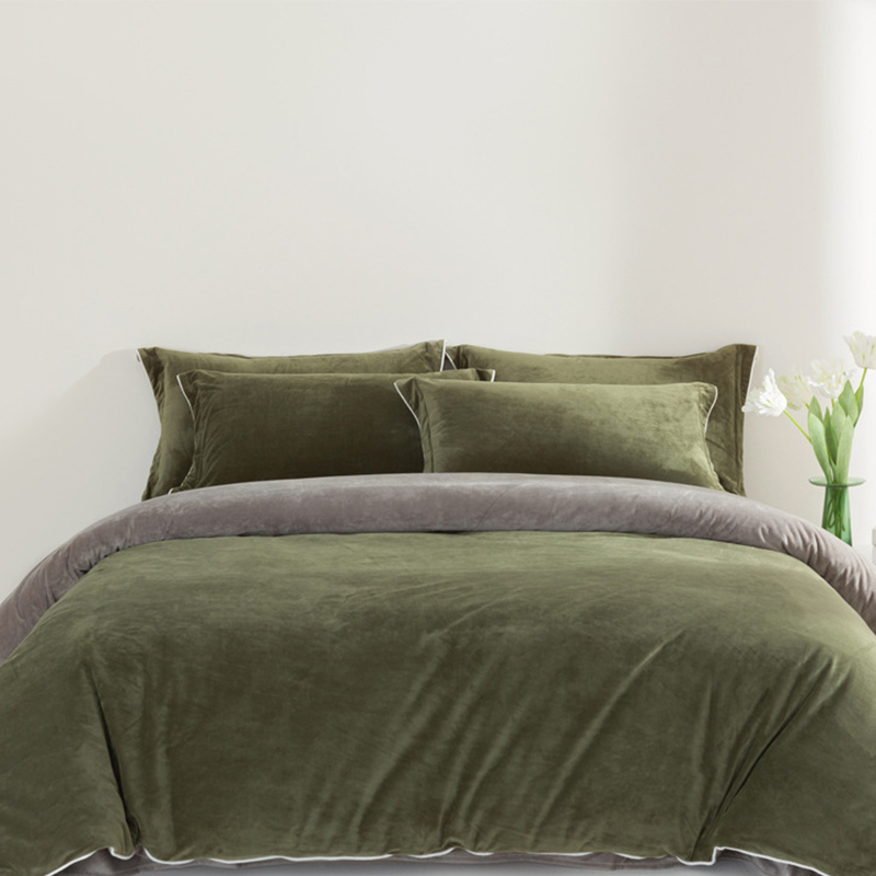Olive green coffee gray [high-density short plush]