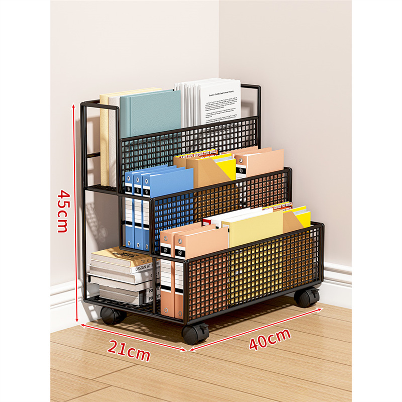 Black three-layer medium-with wheels