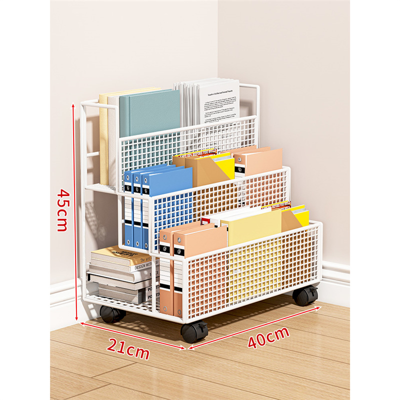 White three-layer medium-with wheels