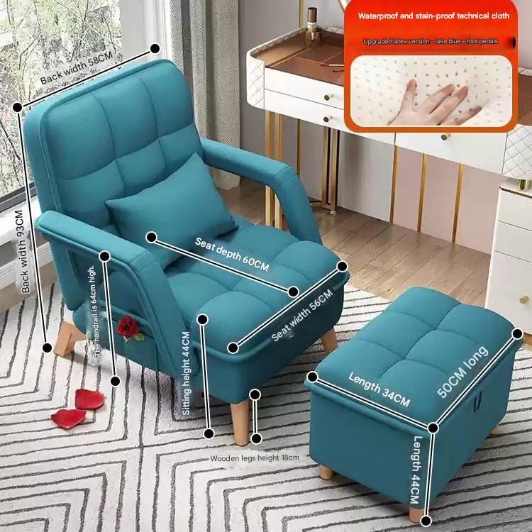 D22010 upgraded latex technical cloth, lake blue, with pedal df