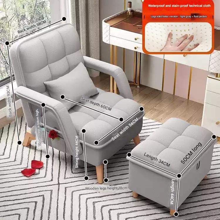 D22010 upgraded latex technical cloth light gray with pedal df