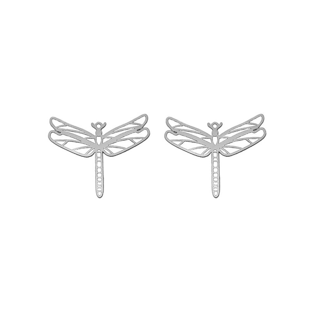 1:C11926 white k hollow dragonfly (2.4cm*3.1cm)