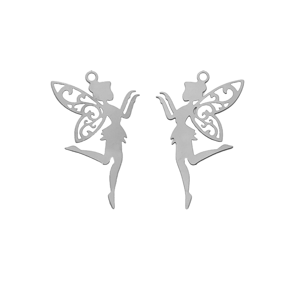 3:B8522 white k hollow elf fairy (4.1cm*2.6cm)