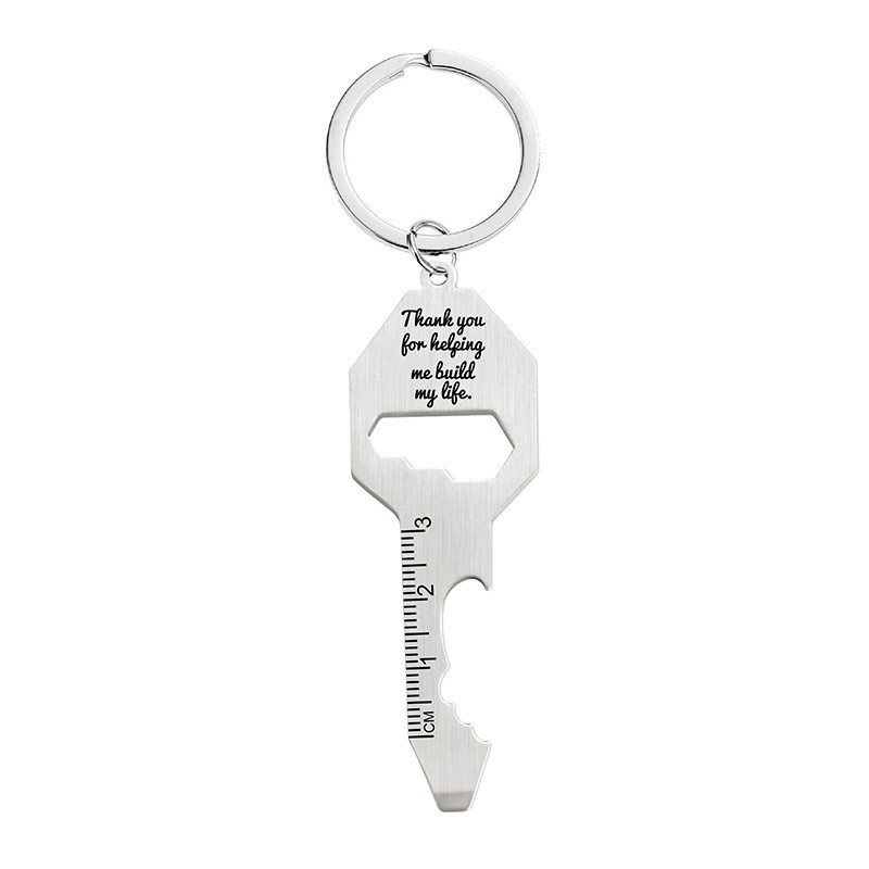 9:YSK023 key chain overall silver