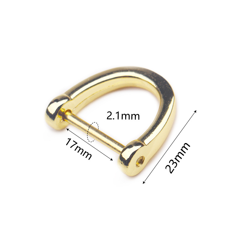 gold horseshoe buckle