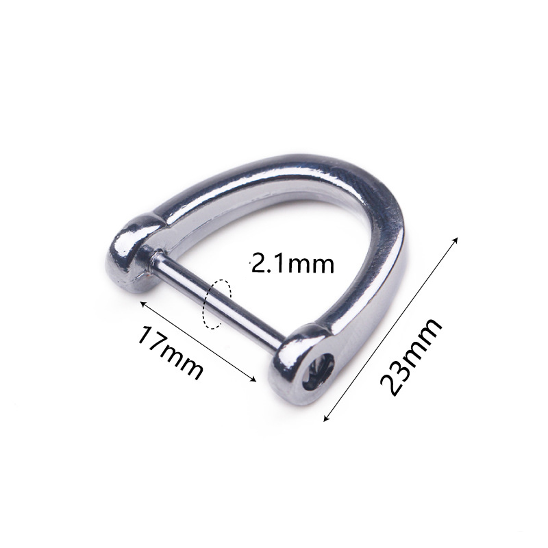 5:silver horseshoe buckle 17mm rod 2.1 inside