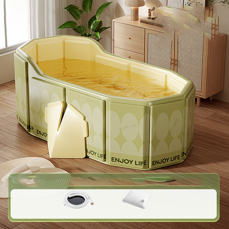 Rectangular Folding Bathtub Soft Mist Mo Yu   Basic Package