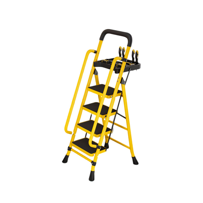 Lemon yellow -4 steps - Handrails - tool plate (widened 26*38 cm pedal)