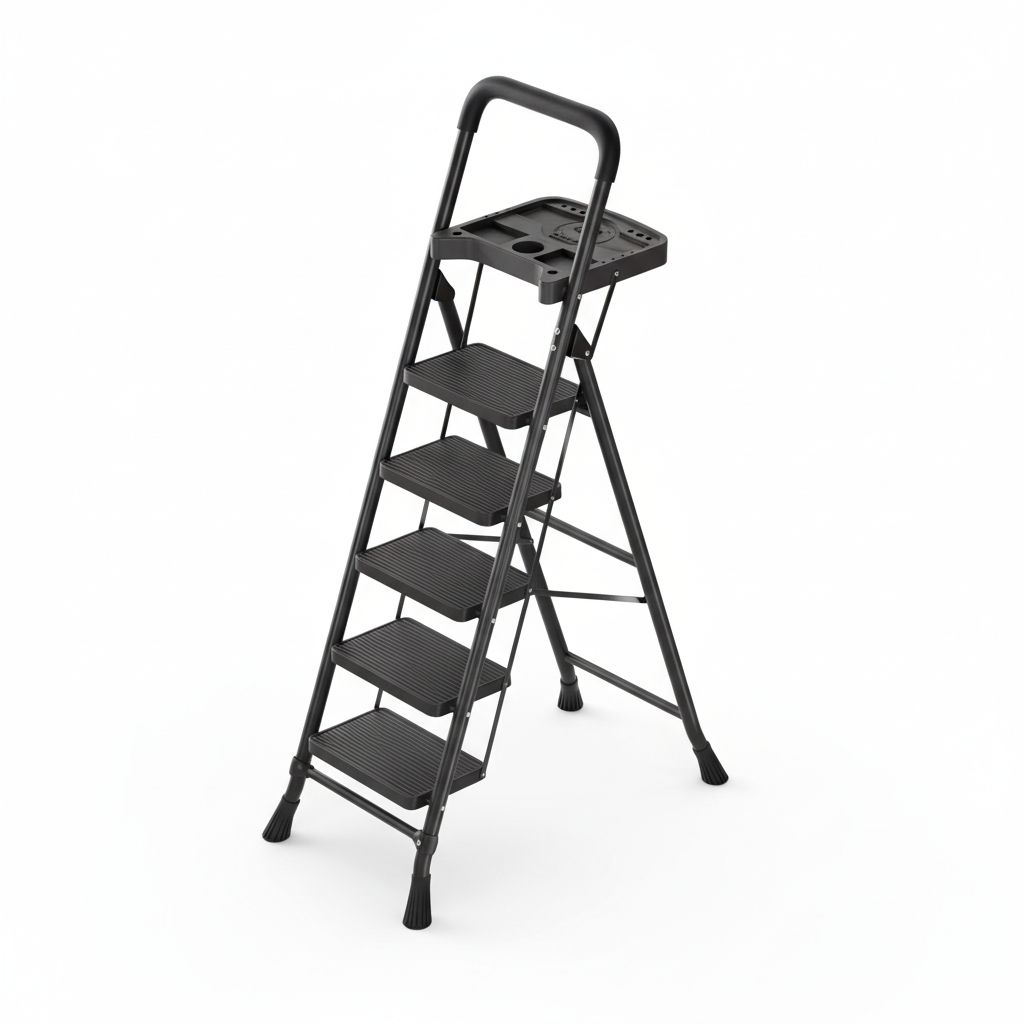 Black -5 steps - Tool plate (widened 26*38 cm pedal)