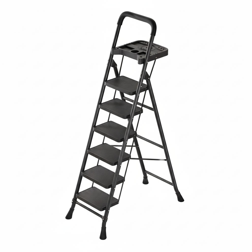 Black -6 steps - Tool plate (widened 26*38 cm pedal)