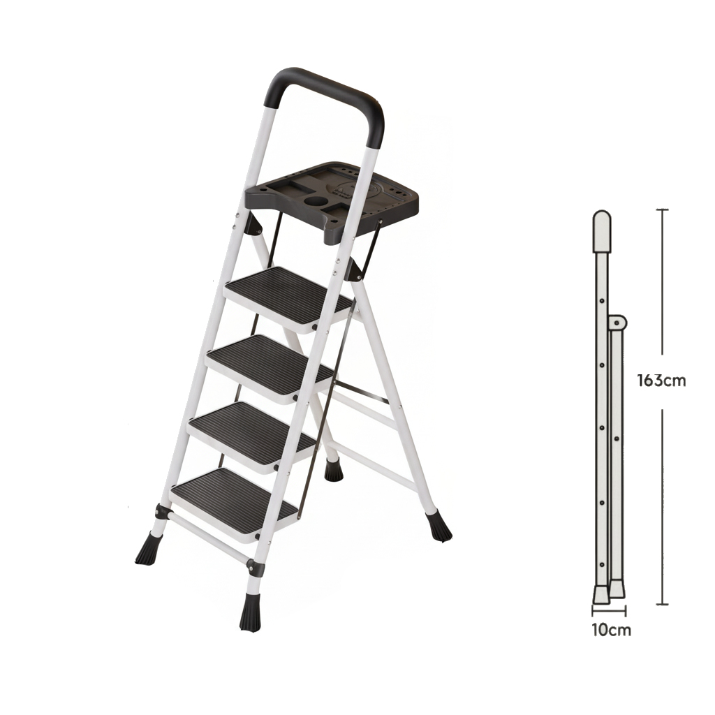White -4 steps - Tool plate (widened 26*38 cm pedal)