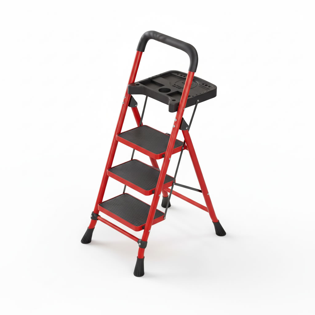 Chinese Red -3 Steps - Tool Plate (Widened 26*38 cm pedal)