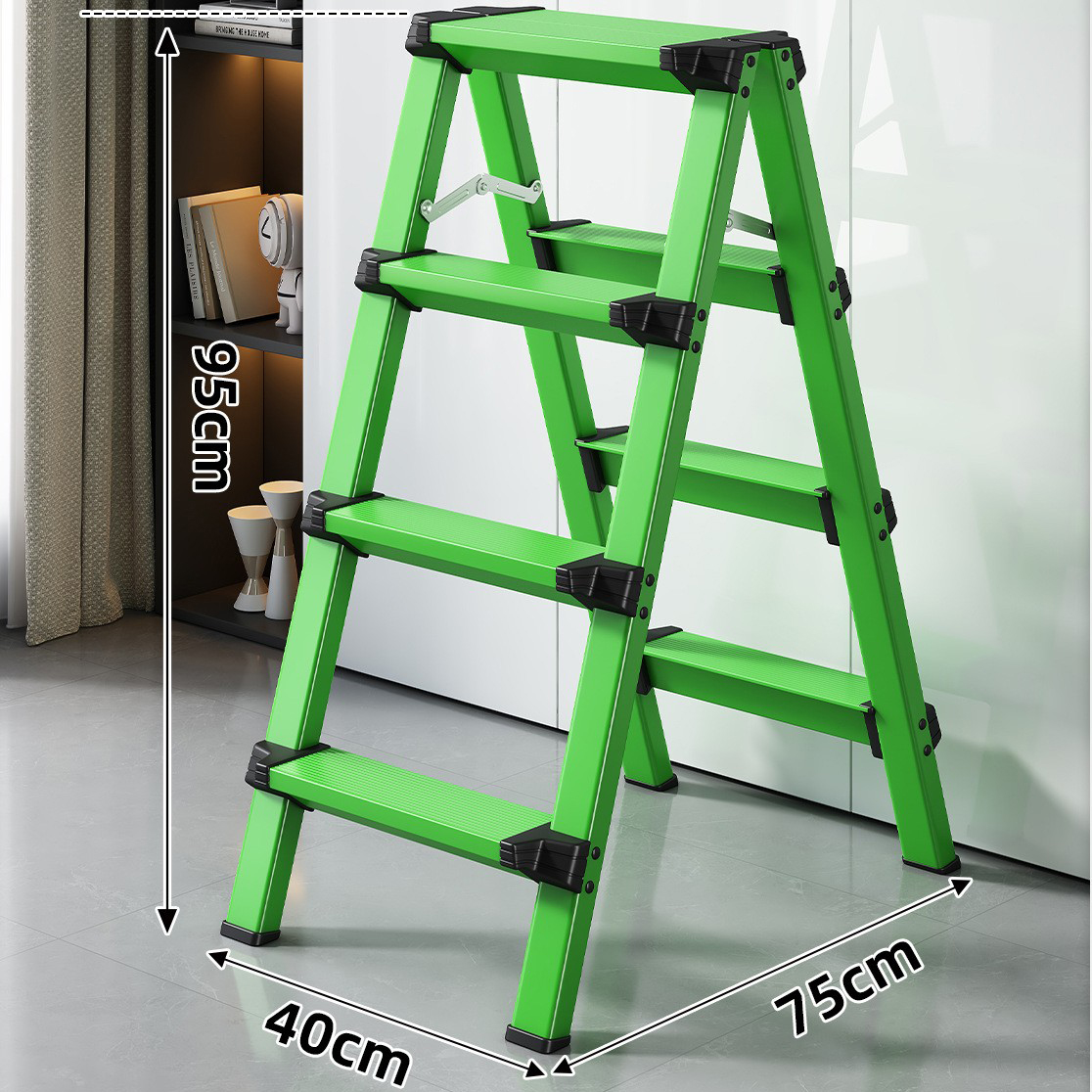 Apple green 4-step Ladder