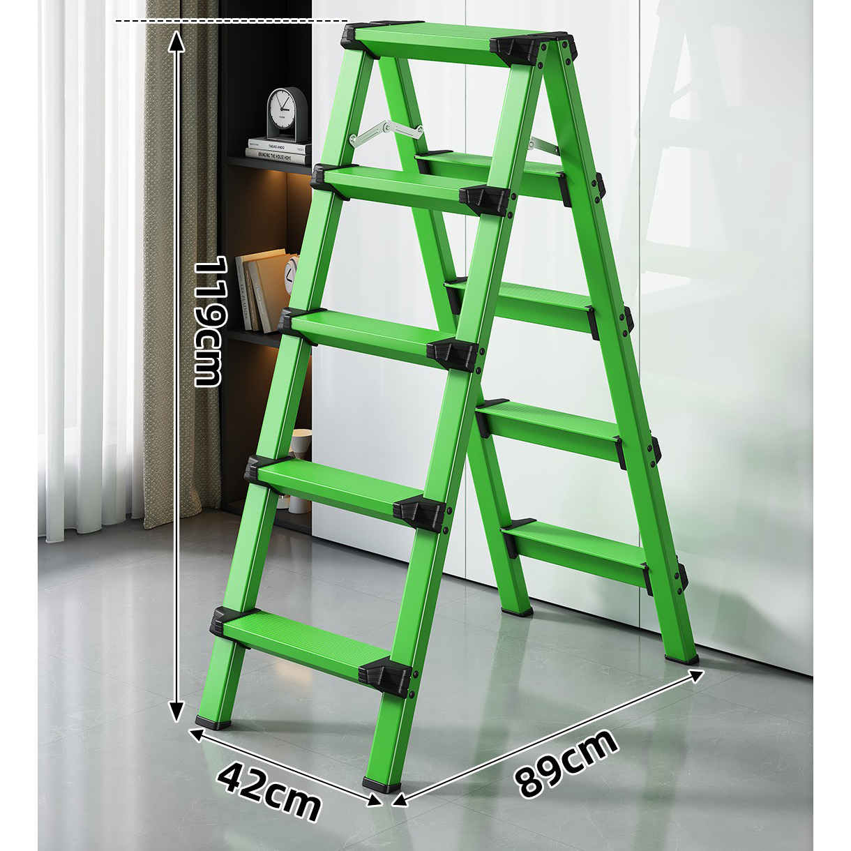 Apple green 5-step Ladder