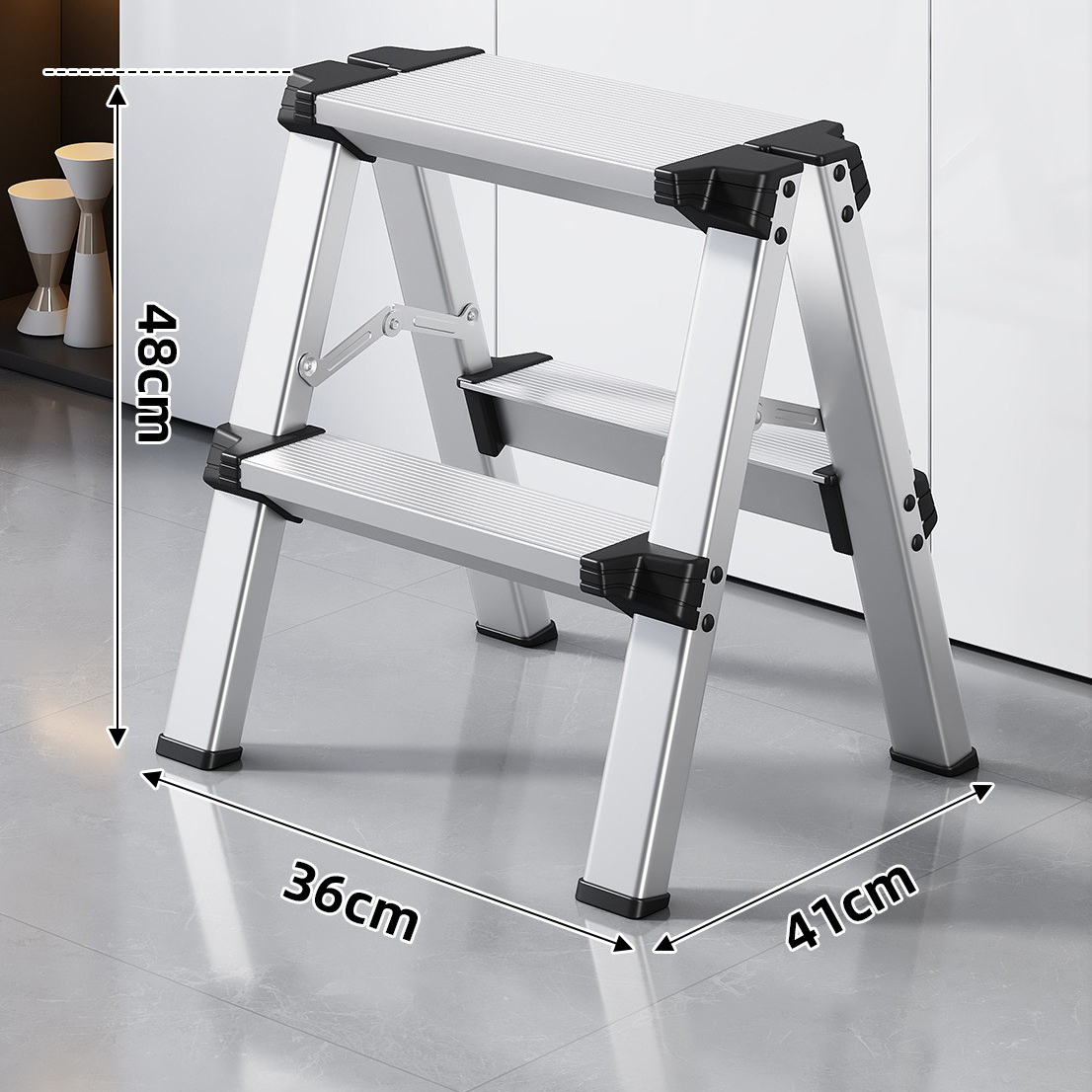 Pearl silver 2-step Ladder