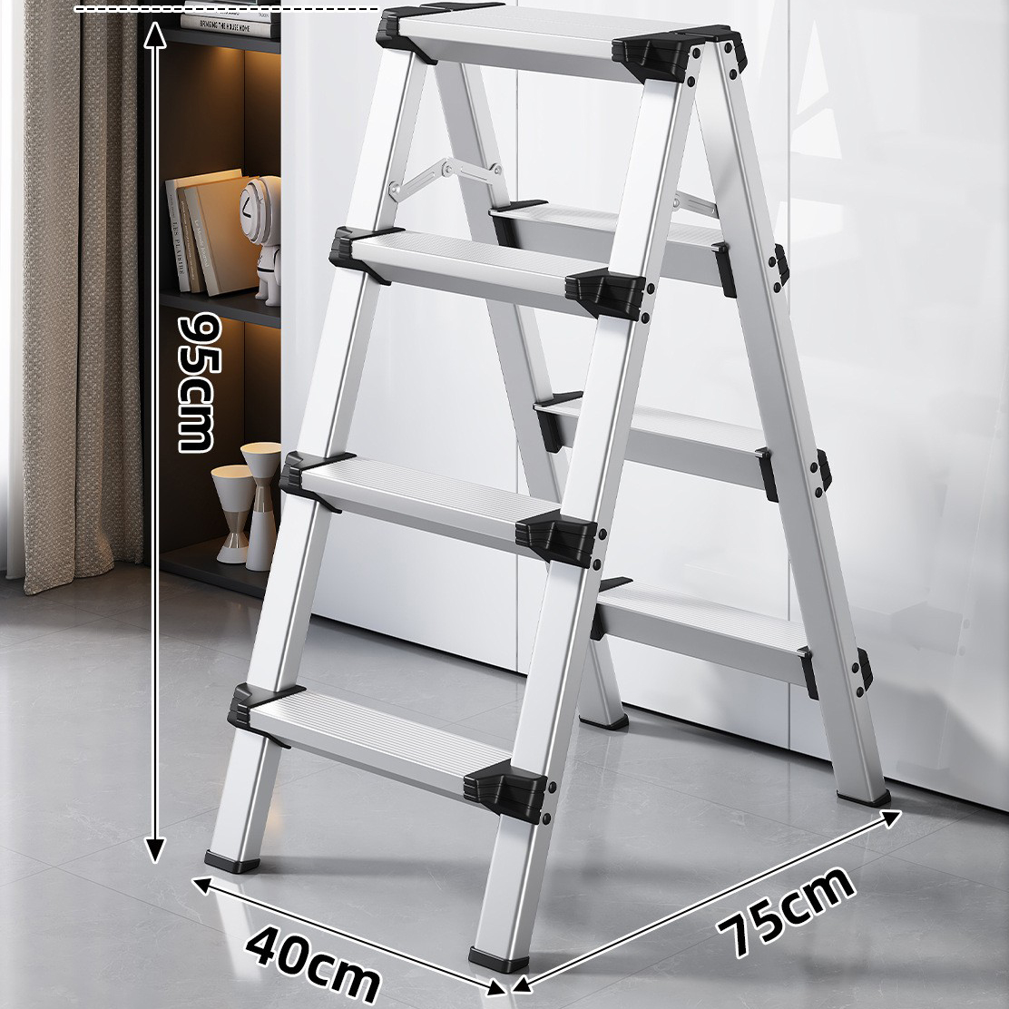 Pearl silver 4-step Ladder