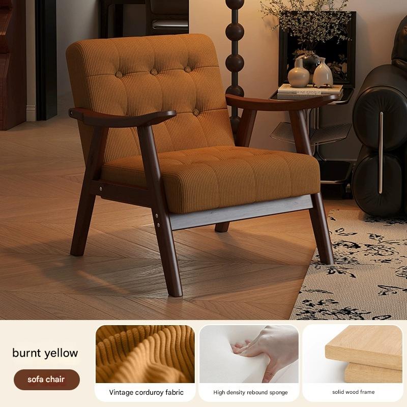 [skin-friendly corduroy]-burnt yellow