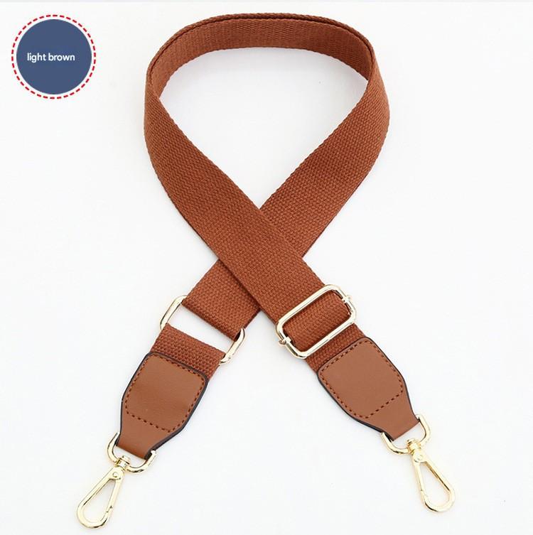 3.8 Light Brown Cotton Tape-Brown Leather