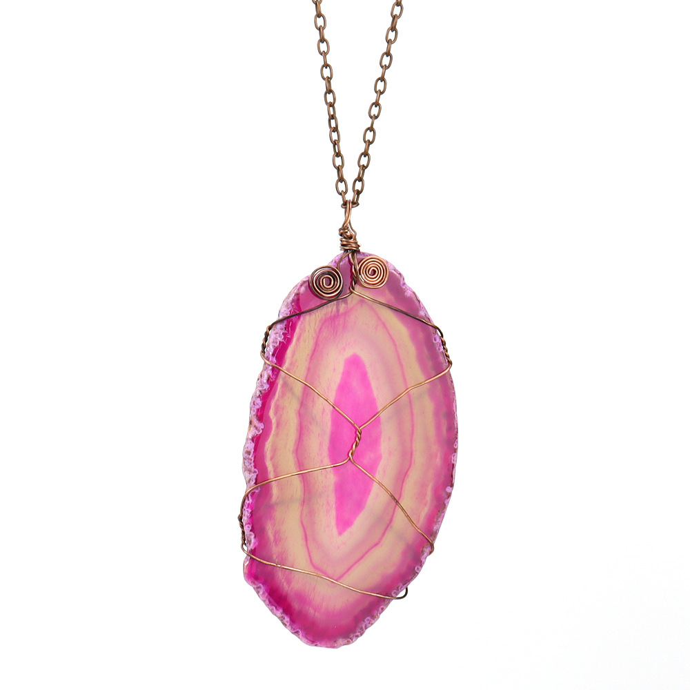 Ancient copper rose agate